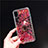 Coque Ultra Fine TPU Souple Housse Etui Transparente Fleurs T25 pour Apple iPhone XR Rouge
