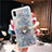 Coque Ultra Fine TPU Souple Housse Etui Transparente Fleurs T25 pour Apple iPhone Xs Max Bleu Ciel