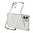 Coque Ultra Fine TPU Souple Housse Etui Transparente H01 pour Apple iPhone 12 Argent