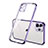 Coque Ultra Fine TPU Souple Housse Etui Transparente H01 pour Apple iPhone 12 Pro Violet