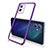 Coque Ultra Fine TPU Souple Housse Etui Transparente H02 pour Vivo Y75 5G Violet Petit