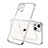 Coque Ultra Fine TPU Souple Housse Etui Transparente H04 pour Apple iPhone 15 Argent
