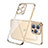 Coque Ultra Fine TPU Souple Housse Etui Transparente H05 pour Apple iPhone 13 Pro Max Or Petit