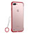 Coque Ultra Fine TPU Souple Housse Etui Transparente HT02 pour Apple iPhone 7 Plus Rouge