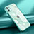 Coque Ultra Fine TPU Souple Housse Etui Transparente N02 pour Apple iPhone 12 Cyan