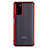 Coque Ultra Fine TPU Souple Housse Etui Transparente S01 pour Huawei Honor View 30 5G Rouge