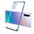 Coque Ultra Fine TPU Souple Housse Etui Transparente S01 pour Samsung Galaxy Note 10 5G Bleu
