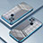 Coque Ultra Fine TPU Souple Housse Etui Transparente SY1 pour Oppo A15 Bleu