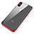Coque Ultra Fine TPU Souple Transparente V11 pour Apple iPhone Xs Rouge Petit