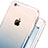 Coque Ultra Fine Transparente Souple Degrade et Support Bague Anneau pour Apple iPhone 7 Bleu Petit