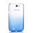 Coque Ultra Fine Transparente Souple Degrade pour Samsung Galaxy Note 2 N7100 N7105 Bleu