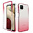 Coque Ultra Fine Transparente Souple Housse Etui 360 Degres Avant et Arriere Degrade JX1 pour Samsung Galaxy M12 Rose Rouge
