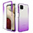 Coque Ultra Fine Transparente Souple Housse Etui 360 Degres Avant et Arriere Degrade JX1 pour Samsung Galaxy M12 Violet