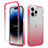 Coque Ultra Fine Transparente Souple Housse Etui 360 Degres Avant et Arriere Degrade pour Apple iPhone 13 Pro Rouge