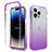 Coque Ultra Fine Transparente Souple Housse Etui 360 Degres Avant et Arriere Degrade pour Apple iPhone 13 Pro Violet