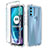 Coque Ultra Fine Transparente Souple Housse Etui 360 Degres Avant et Arriere Degrade pour Motorola Moto G71 5G Petit