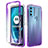 Coque Ultra Fine Transparente Souple Housse Etui 360 Degres Avant et Arriere Degrade pour Motorola Moto G71 5G Violet