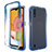 Coque Ultra Fine Transparente Souple Housse Etui 360 Degres Avant et Arriere Degrade pour Samsung Galaxy A01 SM-A015 Bleu
