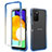 Coque Ultra Fine Transparente Souple Housse Etui 360 Degres Avant et Arriere Degrade pour Samsung Galaxy A03s Bleu
