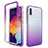 Coque Ultra Fine Transparente Souple Housse Etui 360 Degres Avant et Arriere Degrade pour Samsung Galaxy A30S Violet