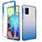 Coque Ultra Fine Transparente Souple Housse Etui 360 Degres Avant et Arriere Degrade pour Samsung Galaxy A71 5G Bleu