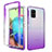 Coque Ultra Fine Transparente Souple Housse Etui 360 Degres Avant et Arriere Degrade pour Samsung Galaxy A71 5G Violet
