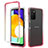 Coque Ultra Fine Transparente Souple Housse Etui 360 Degres Avant et Arriere Degrade pour Samsung Galaxy M02s Rouge