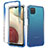Coque Ultra Fine Transparente Souple Housse Etui 360 Degres Avant et Arriere Degrade pour Samsung Galaxy M12 Bleu