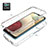 Coque Ultra Fine Transparente Souple Housse Etui 360 Degres Avant et Arriere Degrade pour Samsung Galaxy M12 Petit