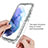 Coque Ultra Fine Transparente Souple Housse Etui 360 Degres Avant et Arriere Degrade pour Samsung Galaxy S21 FE 5G Petit