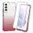 Coque Ultra Fine Transparente Souple Housse Etui 360 Degres Avant et Arriere Degrade pour Samsung Galaxy S21 FE 5G Rouge