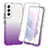 Coque Ultra Fine Transparente Souple Housse Etui 360 Degres Avant et Arriere Degrade pour Samsung Galaxy S21 FE 5G Violet