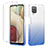 Coque Ultra Fine Transparente Souple Housse Etui 360 Degres Avant et Arriere Degrade YB2 pour Samsung Galaxy F12 Bleu