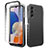 Coque Ultra Fine Transparente Souple Housse Etui 360 Degres Avant et Arriere Degrade ZJ1 pour Samsung Galaxy A14 5G Noir