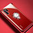 Coque Ultra Slim Silicone Souple Housse Etui Transparente avec Support Bague Anneau Aimante Magnetique C01 pour Huawei P30 Pro Rouge