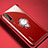 Coque Ultra Slim Silicone Souple Housse Etui Transparente avec Support Bague Anneau Aimante Magnetique C01 pour Huawei P30 Rouge