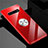 Coque Ultra Slim Silicone Souple Housse Etui Transparente avec Support Bague Anneau Aimante Magnetique C01 pour Samsung Galaxy S10 Rouge