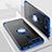 Coque Ultra Slim Silicone Souple Housse Etui Transparente avec Support Bague Anneau Aimante Magnetique C03 pour Huawei Honor V20 Bleu