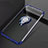 Coque Ultra Slim Silicone Souple Housse Etui Transparente avec Support Bague Anneau Aimante Magnetique S01 pour Oppo A71 Bleu