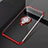 Coque Ultra Slim Silicone Souple Housse Etui Transparente avec Support Bague Anneau Aimante Magnetique S01 pour Oppo A71 Rouge