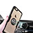 Coque Ultra Slim Silicone Souple Housse Etui Transparente avec Support Bague Anneau R01 pour Apple iPhone 6S Petit