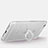 Coque Ultra Slim Silicone Souple Housse Etui Transparente avec Support Bague Anneau S01 pour Apple iPhone 6S Argent