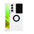 Coque Ultra Slim Silicone Souple Housse Etui Transparente avec Support Bague Anneau S01 pour Samsung Galaxy S21 FE 5G Noir