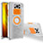 Coque Ultra Slim Silicone Souple Housse Etui Transparente avec Support pour Xiaomi Poco X3 NFC Orange