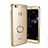 Coque Ultra Slim Silicone Souple Transparente avec Support Bague Anneau pour Huawei Honor V8 Max Or