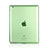 Coque Ultra Slim Silicone Souple Transparente pour Apple iPad 4 Vert