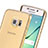 Coque Ultra Slim TPU Souple Transparente pour Samsung Galaxy S6 Edge SM-G925 Or Petit