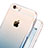 Coque Ultra Slim Transparente Souple Degrade pour Apple iPhone 6 Bleu Petit