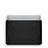 Double Pochette Housse Cuir L02 pour Apple MacBook Air 13.3 pouces (2018) Noir