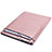 Double Pochette Housse Cuir L02 pour Huawei Matebook 13 (2020) Or Rose